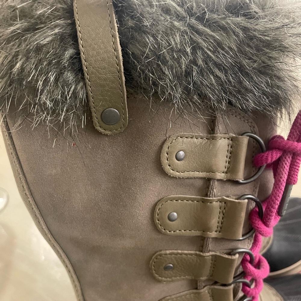 Sorel Joan of‎ Arctic Leather fur Lined Boot - Picture 5 of 6